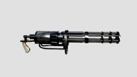 MINIGUN machine Gun - 3D Low-poly game ready Model