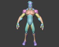 Wolverine Character Blockout