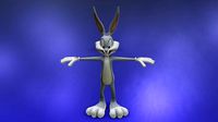 BUGS BUNNY CARTOON LOW POLY