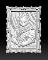 STL CNC Router file Aristocrat cat