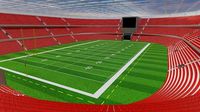 American Football Stadium - Red