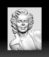 STL CNC Router file Marilyn Monroe