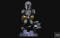 MANDALORIAN BESKAR PS5 PS4 CONTROLLER HOLDER MODEL STARWARS DISNEY 3D PRINT