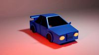 Sports Car Low Poly