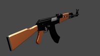 ak47 low poly