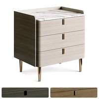 Light Luxury Marble Bedside GG41 3 Drawers