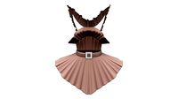 Brown Mini Hout Couture Dress