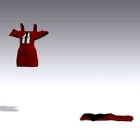 DRESS RED COLOR MATTE FABRIC TYPE LOOK  LOW