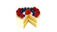 Birthday Cake With Berries