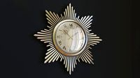 Mid-Century Starburst Clock