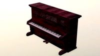 GRAND PIANO GAME READY LOW POLY