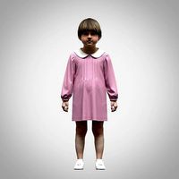 Girls Pan Collar Dress