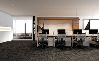 Modern office meeting room conference table