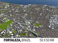 Fortaleza Brazil 50x50km