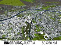 Innsbruck Austria 50x50km