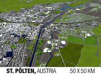 St Polten Austria 50x50km