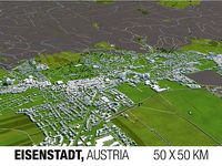 Eisenstadt Austria 50x50km