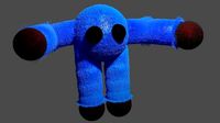 Fluffy fabric game character