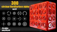 300 Circluar Hardsurface Alpha vol0