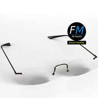 Glasses rimless