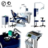 dental chair unit and equipment set