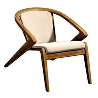 Solid wood lounge chair