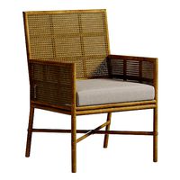 SQUARE BACK CANED ARM CHAIR by Bakerfurniture