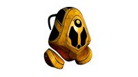 SciFi Backpack H02 Yellow - Fashion Character Design