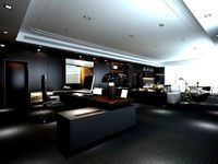 Luxurious Boss Office 3D mode