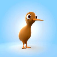 Cartoon kiwi