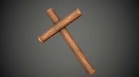 Wood Log Cross
