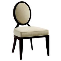 OVAL X BACK DINING SIDE CHAIR by Bakerfurniture
