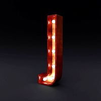 Marquee letter J led glow sign 3dmodel