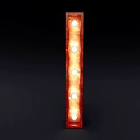 Marquee letter I led glow sign 3dmodel