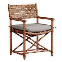 LACED RAWHIDE ARM CHAIR by Bakerfurniture