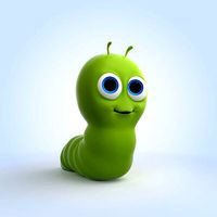 Cartoon Worm