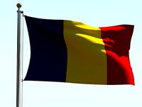 Animated Romania Flag