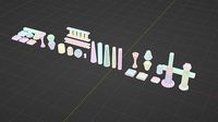 Architectural Modular Column Kit Set Ancient style