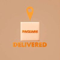 3D Illustration package delivered to location