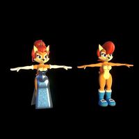 Sally Acorn with Dress