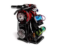 Old rusty vintage car engine vehicle part al5