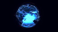 Animated Hologram Planet Earth v6