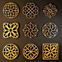 Decorative panels 3D model vol 1