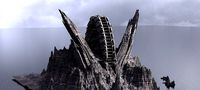 Ancient Sci-Fi Mountain Monolith Base