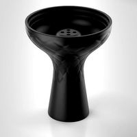 Unbreakable silicone black hookah shisha bowl
