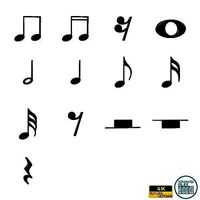 Musical Note Symbol V1 Pack Vol 1