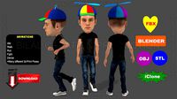 BOBBLE HEAD MAN WITH MOTIONS