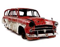 car ruined damaged m407 rusty vintage iv7