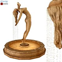 Girl Statue Fountain Water Feature