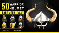 50 Warrior Helmet Base Mesh Vol-1